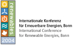 Klicken Sie auf das Logo, um zur Homepage zu gelangen. (www.renewables2004.de)